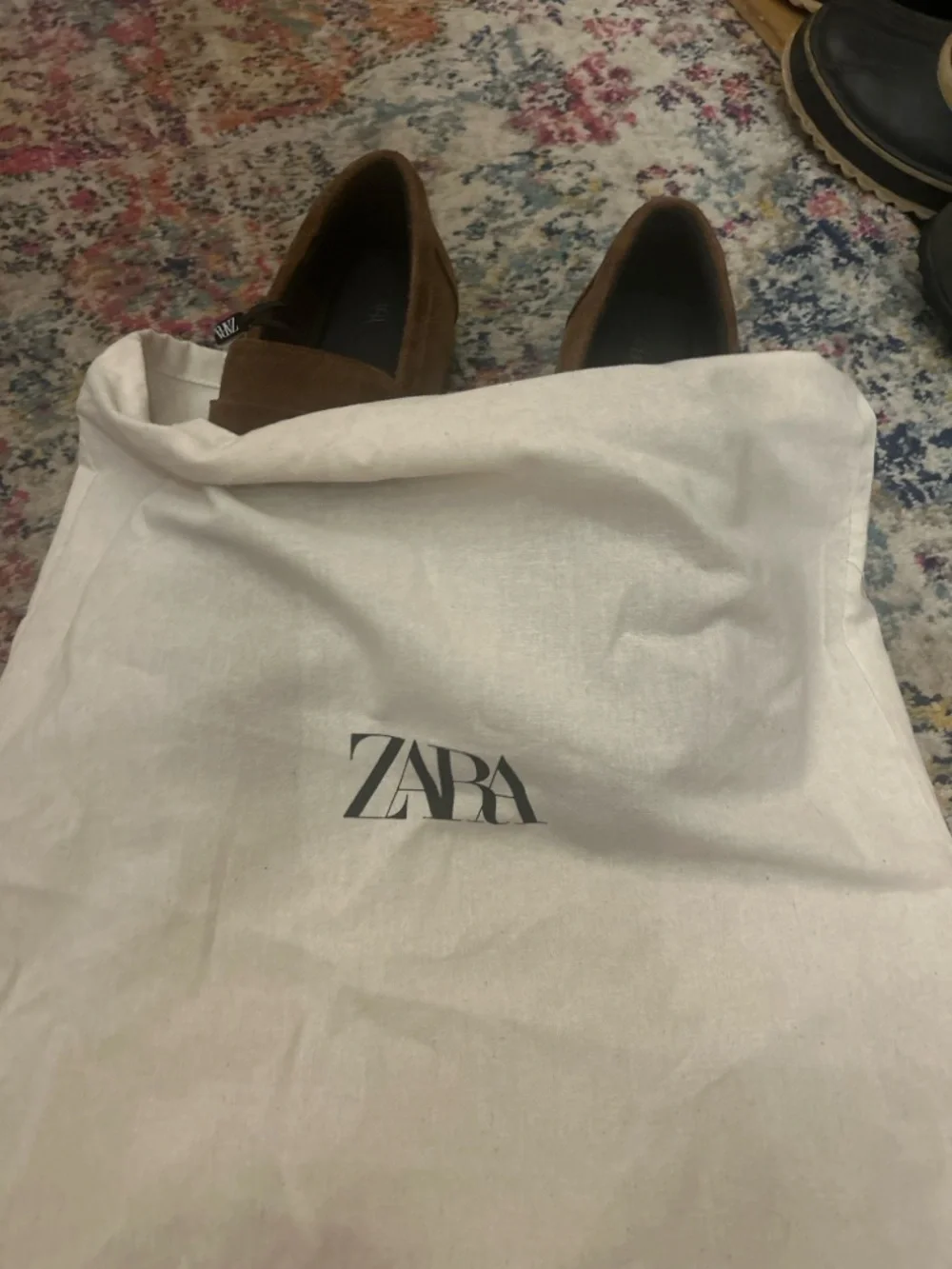 Zara Brown Suede Penny Loafers |Classic Minimalist | EU 38 - Picture 6 of 6